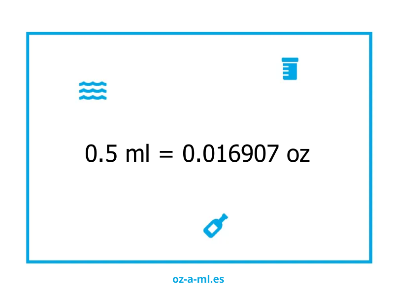 0.5 ml a oz
