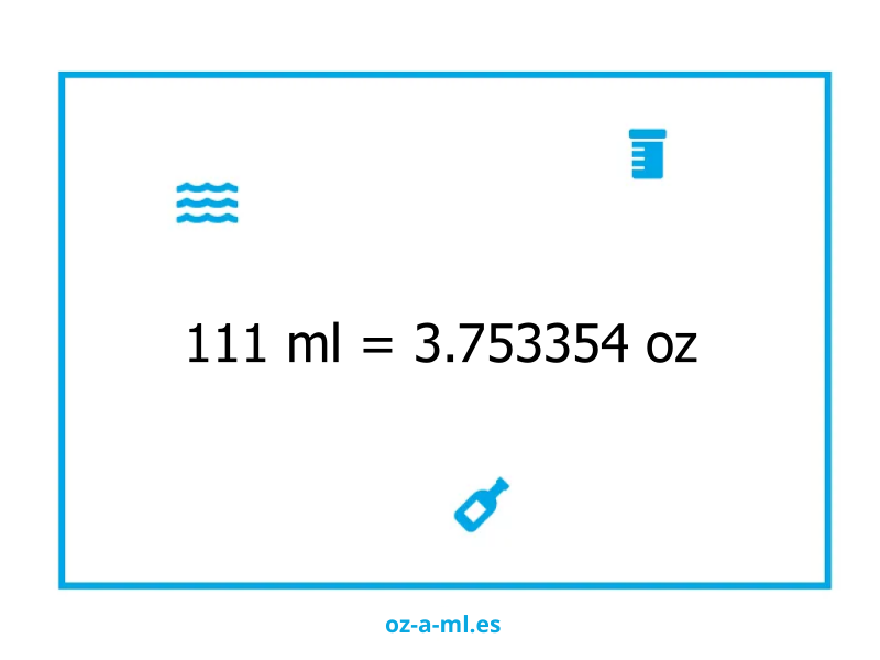 111 ml a oz