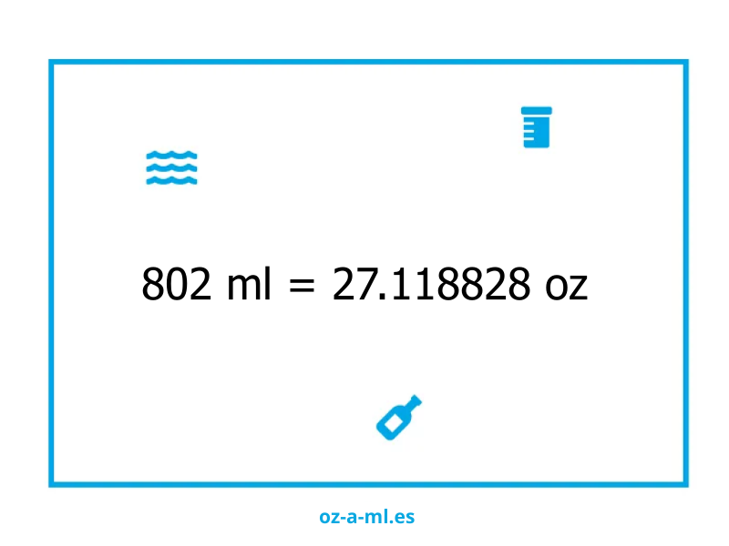 802 ml a oz