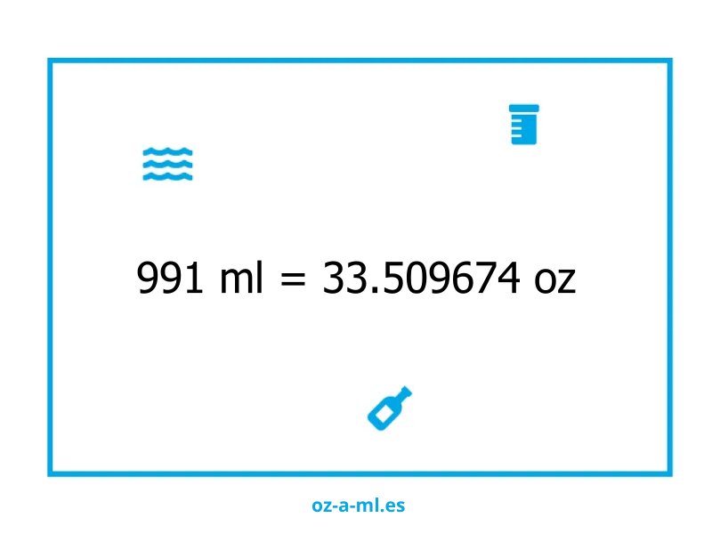 991 ml a oz