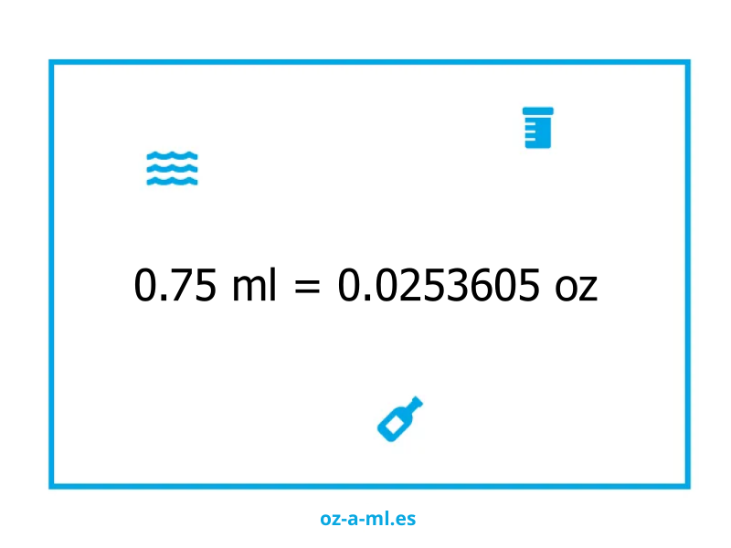 0.75 ml a oz