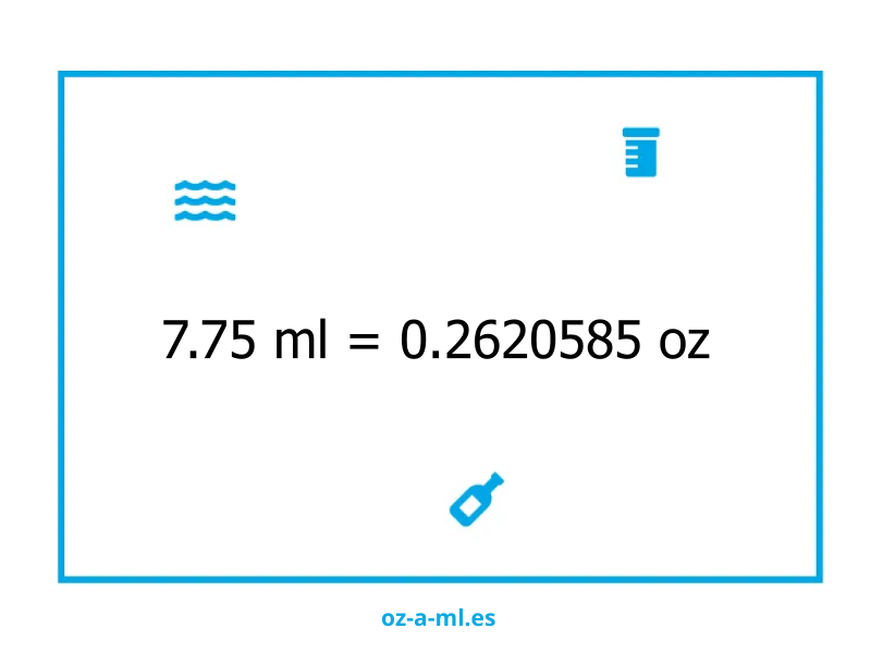 7.75 ml a oz