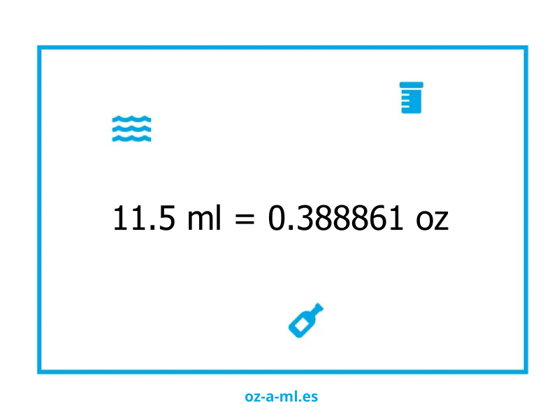 11.5 ml a oz