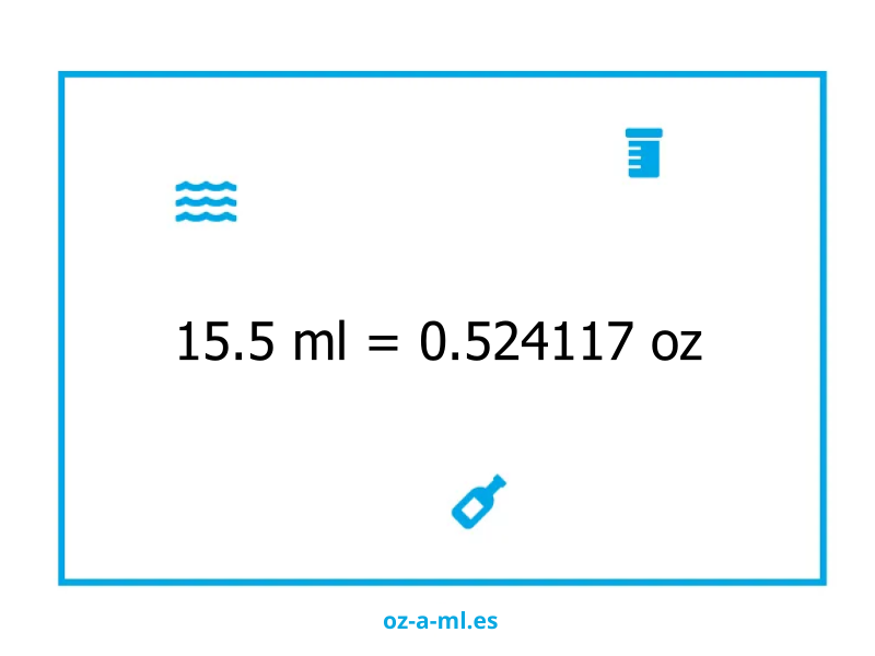 15.5 ml a oz