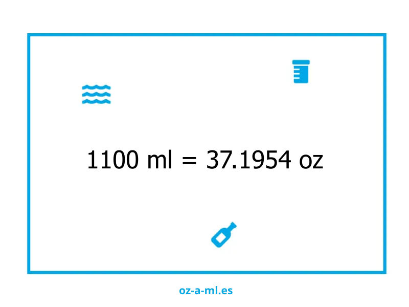 1100 ml a oz
