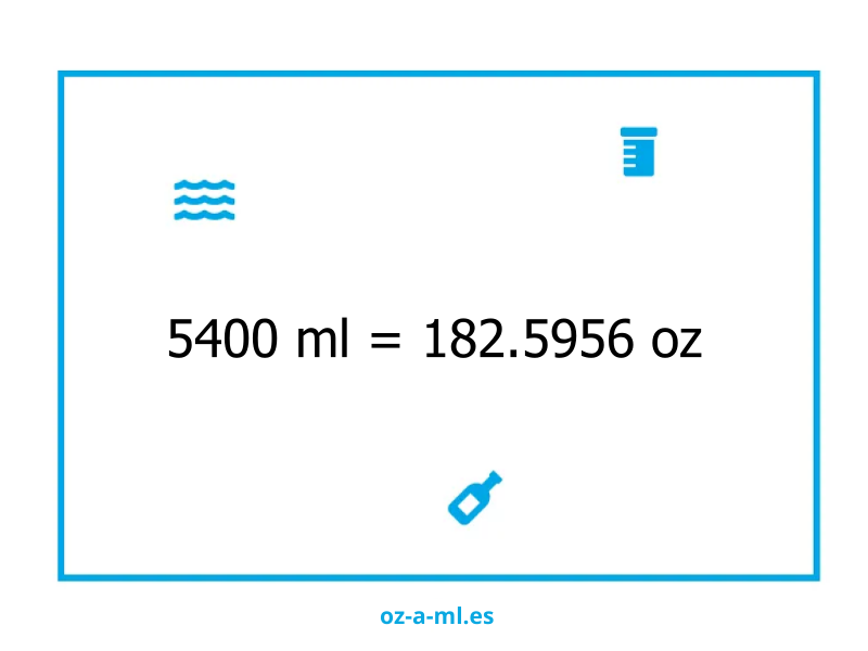 5400 ml a oz