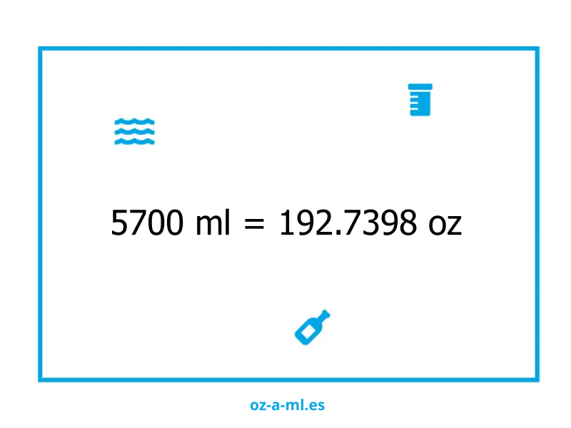 5700 ml a oz