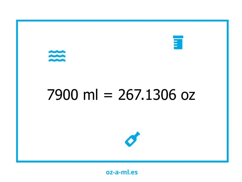 7900 ml a oz