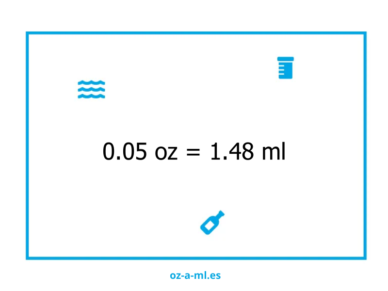 0.05 oz a ml
