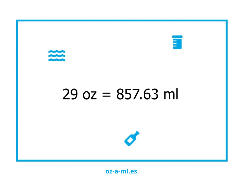 29 oz a ml