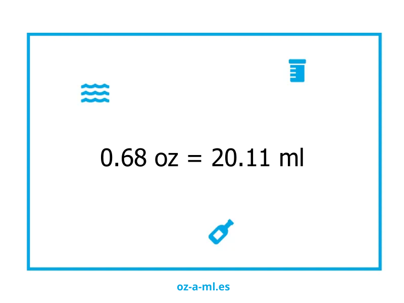 0.68 oz a ml