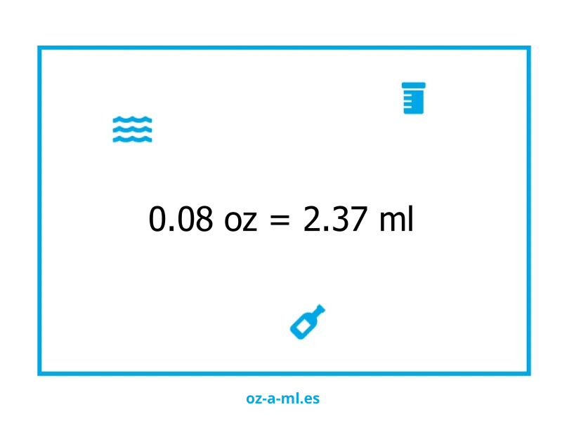 0.08 oz a ml