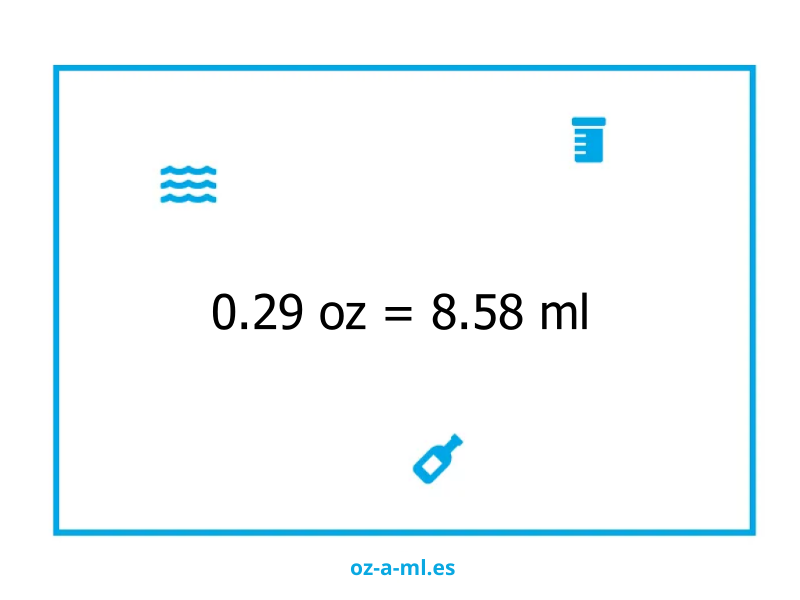 0.29 oz a ml