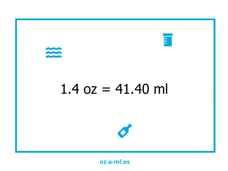 1.4 oz a ml