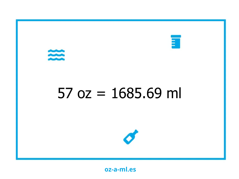 57 oz a ml