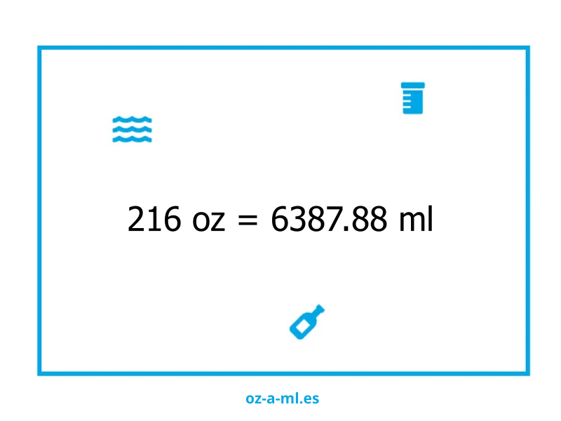 216 oz a ml