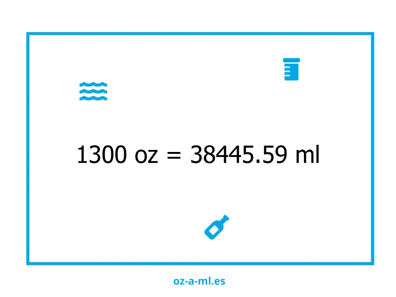 1300 oz a ml