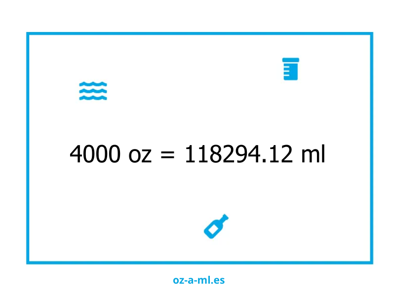 4000 oz a ml